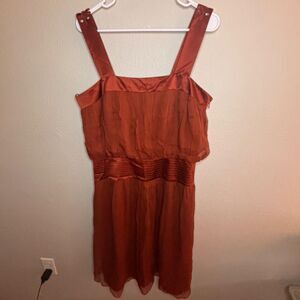 NWT Laundry by Shelli Segal Orange Silk Dress Size 12